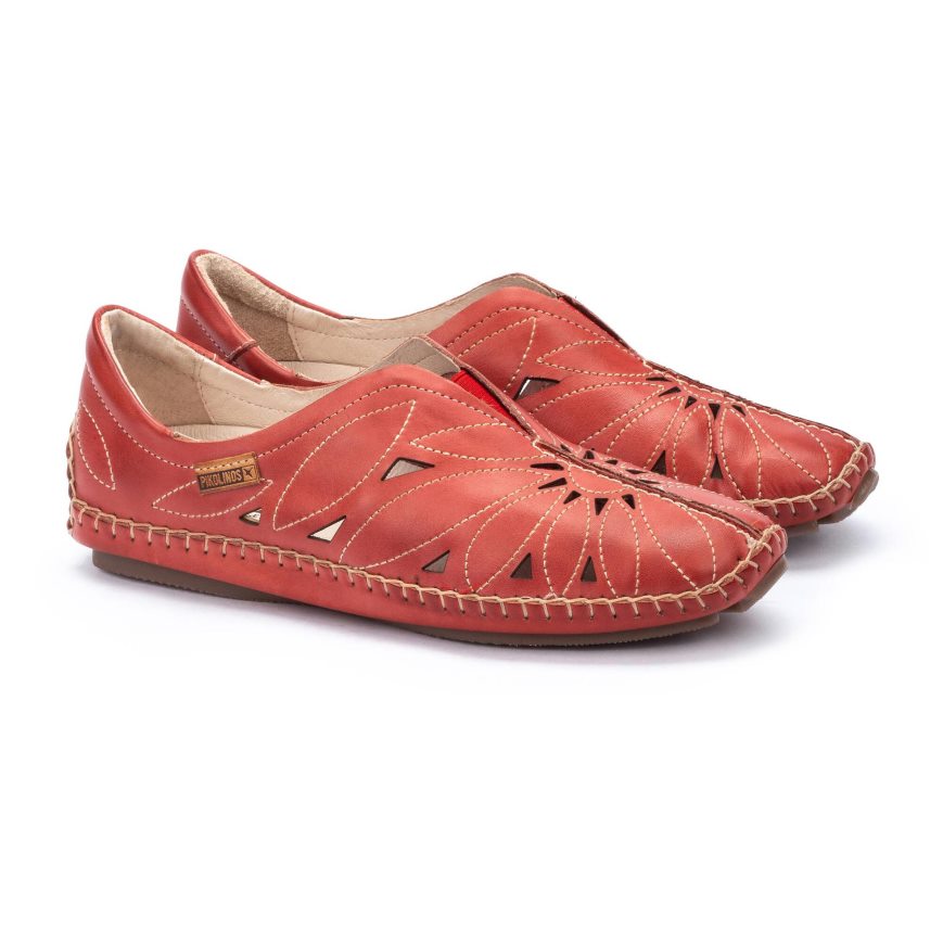 Women's Pikolinos JEREZ Moccasins Red | NZ R3815AQ